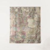 Vintage USA-Karte Wandteppich (Vorderseite)