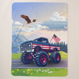 Vintage, USA Monstertruck Sherpadecke