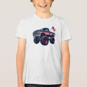 Vintage-USA-Monstertruck Tri-Blend Shirt (Vorderseite)