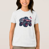 Vintage-USA-Monstertruck Tri-Blend Shirt (Vorderseite)