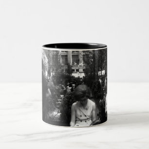 Vintage USA New York Rockefeller Center Zweifarbige Tasse