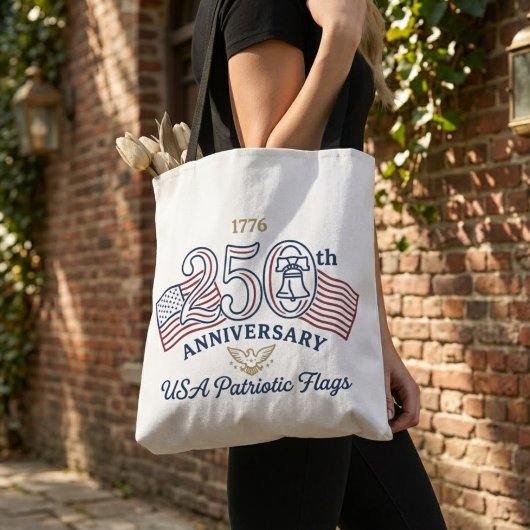 Vintage USA Patriotic Flags & Liberty Bell Classic Tasche