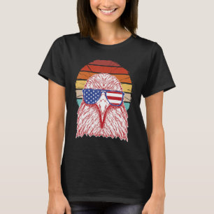 Vintage USA patriotische amerikanische Adler Brill T-Shirt