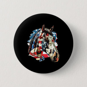 Vintage USA patriotische amerikanische Flagge 4. J Button