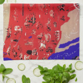 Vintage USA Reisebüro Karte Handtuch (Gefaltet)