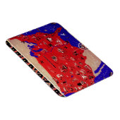 Vintage USA Reisebüro Karte Magnet (Rechte Seite)