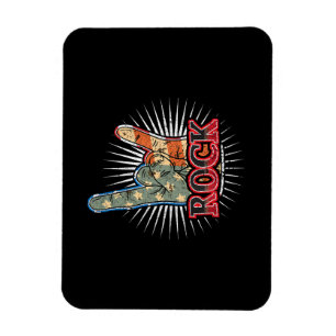 Vintage-USA-Rock-Band-Konzerposter 70er 80er Magnet