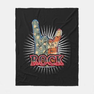 Vintage USA Rock - Band Konzertposter 70er 80er Fleecedecke