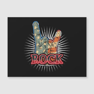 Vintage USA Rock - Band Konzertposter 70er 80er Magnetkarte