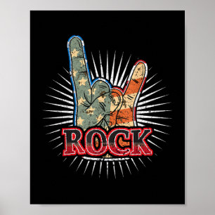 Vintage USA Rock - Band Konzertposter 70er 80er Poster