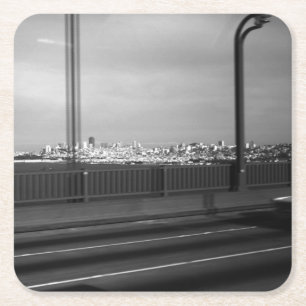 Vintage USA San Francisco Golden Gate Brücke Rechteckiger Pappuntersetzer