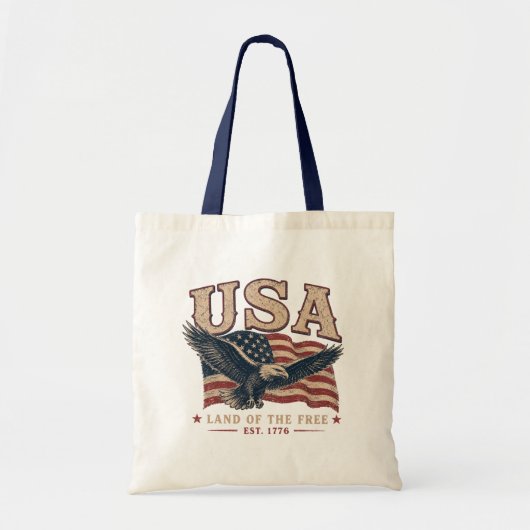 Vintage-USA-Tragetasche Tragetasche (Vorne)