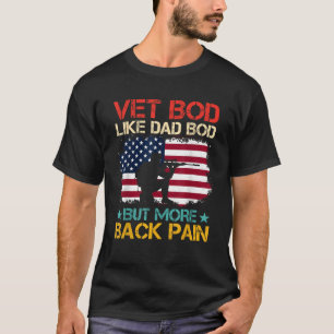 Vintage USA Veteran Vet Körper wie Dad Bod, aber m T-Shirt
