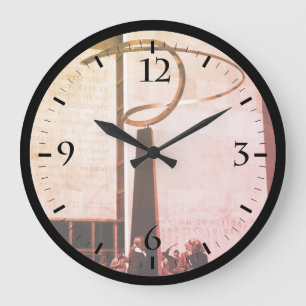 Vintage USA Washington Geschichtsmuseum für Techno Große Wanduhr