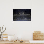 Vintage USS Arizona Blueprints Poster (Küche)