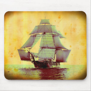 Vintage-USS-Monongahela-Segelschiff-Mauspad Mousepad