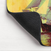 Vintage USS Monongahela Segelschiff Mouse Pad Mousepad (Ecke)
