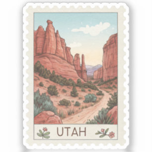 Vintage Utah Bryce Canyon National Park Aufkleber