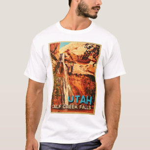 Vintage Utah-Kalb-Nebenfluss-Fälle T-Shirt