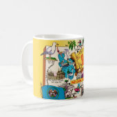 Vintage Utah-Karte Kaffeetasse (Vorderseite Links)