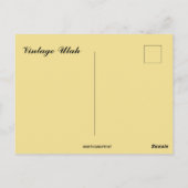 Vintage Utah Postkarte (Rückseite)