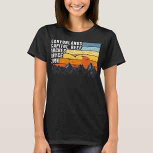 Vintage Utah-Souvenir Big 5 Utah Mighty Five Natio T-Shirt