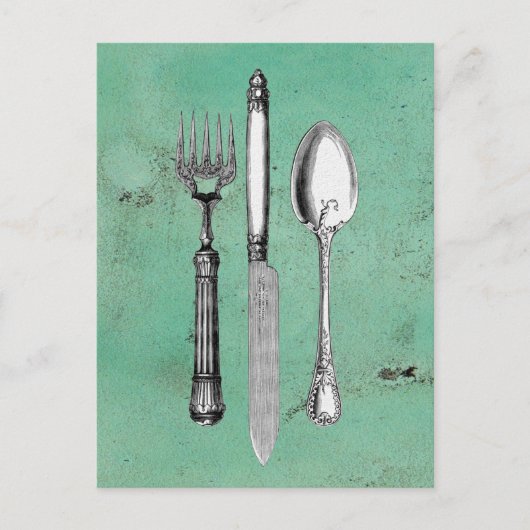 Vintage Utensil Postkarte (Vorderseite)