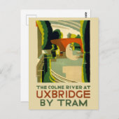 Vintage Uxbridge England Travel Postkarte (Vorne/Hinten)