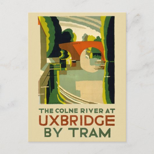 Vintage Uxbridge England Travel Postkarte (Vorderseite)