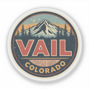 Vintage Vail Colorado Outdoor-Seilbahn-Souvenirs Aufkleber
