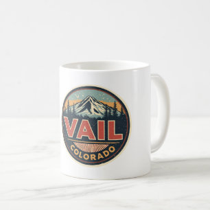 Vintage Vail Colorado Outdoor-Seilbahn-Souvenirs Kaffeetasse