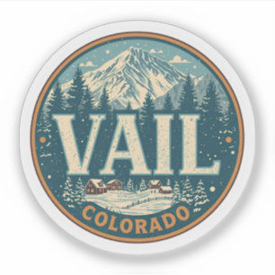 Vintage Vail Colorado Outdoor Sommer Souvenirs  Aufkleber