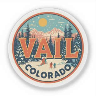 Vintage Vail Colorado Outdoor Sommer Souvenirs Aufkleber