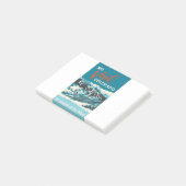 Vintage Vail Skiposter Post-it Klebezettel (angewinkelt)
