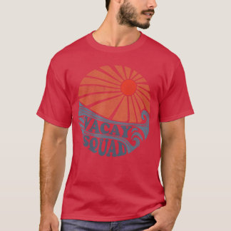 Vintage-Vakationstruppe Lustige Retro-70er-Strand- T-Shirt