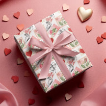 Vintage Valentinakupide und Briefmarke