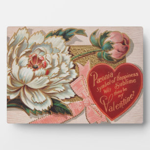 Vintage Valentinbeschriftung Fotoplatte