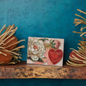 Vintage Valentinbeschriftung Fotoplatte (Seite)