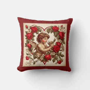Vintage Valentine Art Liebe cupid Kissen