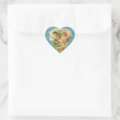 Vintage Valentine Cherub Heart Stickers (Tasche)