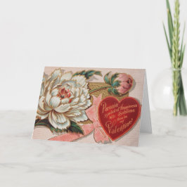 Vintage Valentine custom greeting card Feiertagskarte