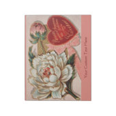 Vintage Valentine custom notepads Notizblock (Rotiert)
