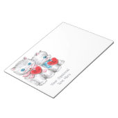 Vintage Valentine custom notepads Notizblock (angewinkelt)