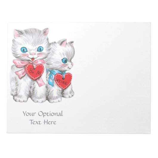 Vintage Valentine custom notepads Notizblock (Vorderseite)