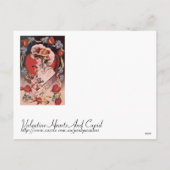 Vintage Valentine-Dame Feiertagspostkarte (Rückseite)