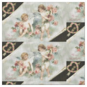Vintage Valentine-Engel Stoff (Nahaufnahme)