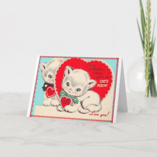 Vintage Valentine Feiertagskarte