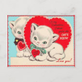 Vintage Valentine Feiertagspostkarte (Vorderseite)