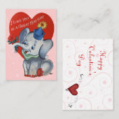 Vintage Valentine Kid Cards Mitteilungskarte (Vorne/Hinten)