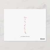 Vintage Valentine Lady mit Big Hat Postcard Postkarte (Rückseite)